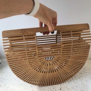 Bamboo rattan purse